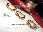 Perfect Replica Low Price Cartier 925 Rose Gold Diamonds Rings